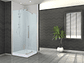 SHOWER DOOR 120X80CM 6MM MAMPARA RECTANGULAR | BLANCO - Miniatura 3
