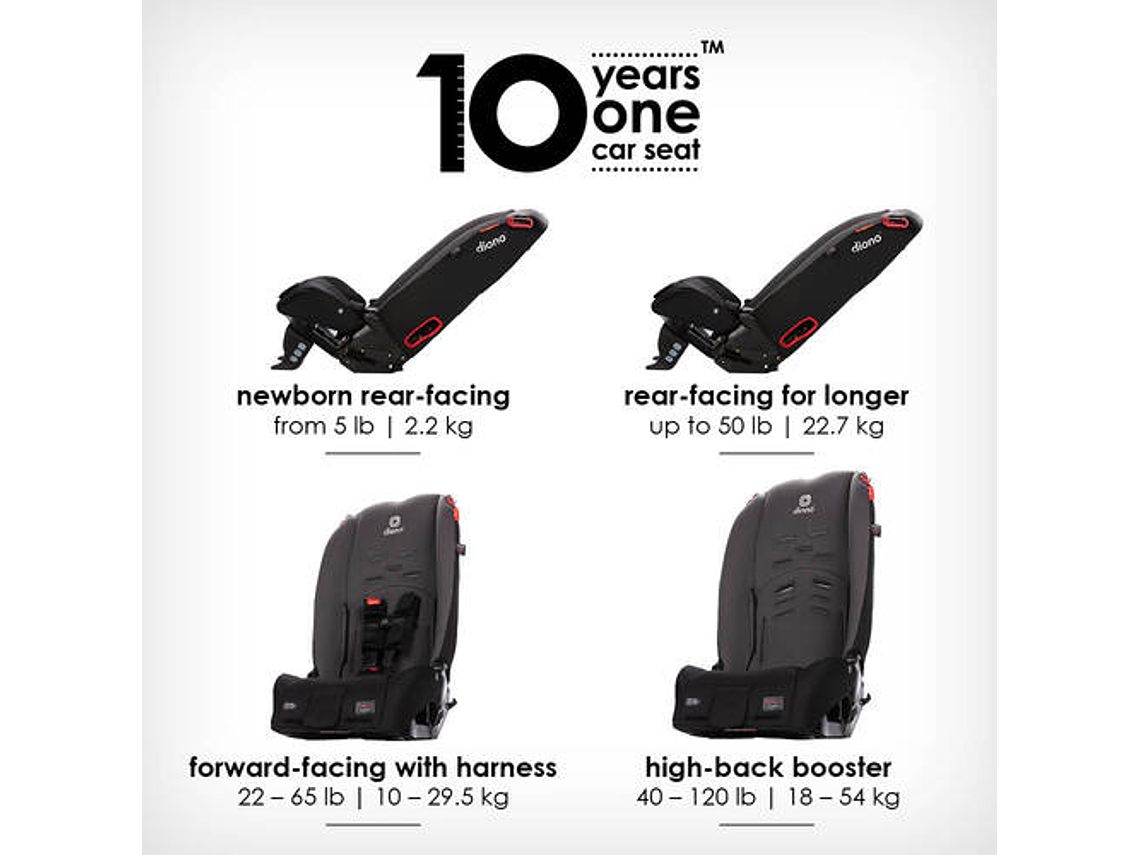 SILLA CONVERTIBLE DIONO RADIAN® 3R - GRIS 6