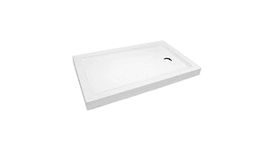 RECEPTÁCULO DE DUCHA STRETTO CON DESAGUE ZEUS ACRÍLICO 150 X 80 X 15 CM