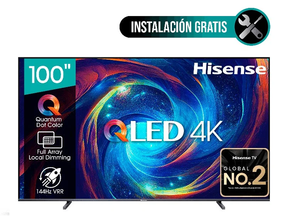 SMART TV HISENSE QLED 4K UHD 100” 100U7N 1