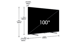 SMART TV HISENSE QLED 4K UHD 100” 100U7N