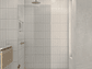 SHOWER DOOR VIDRIO TEMPLADO 90X190 CM HERRAJE INOX - CIVITA - Miniatura 1