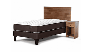 JUEGO DE DORMITORIO ROSEN CAMA EUROPEA ERGO T 1 PLAZA + SET TABOR CARMAREL