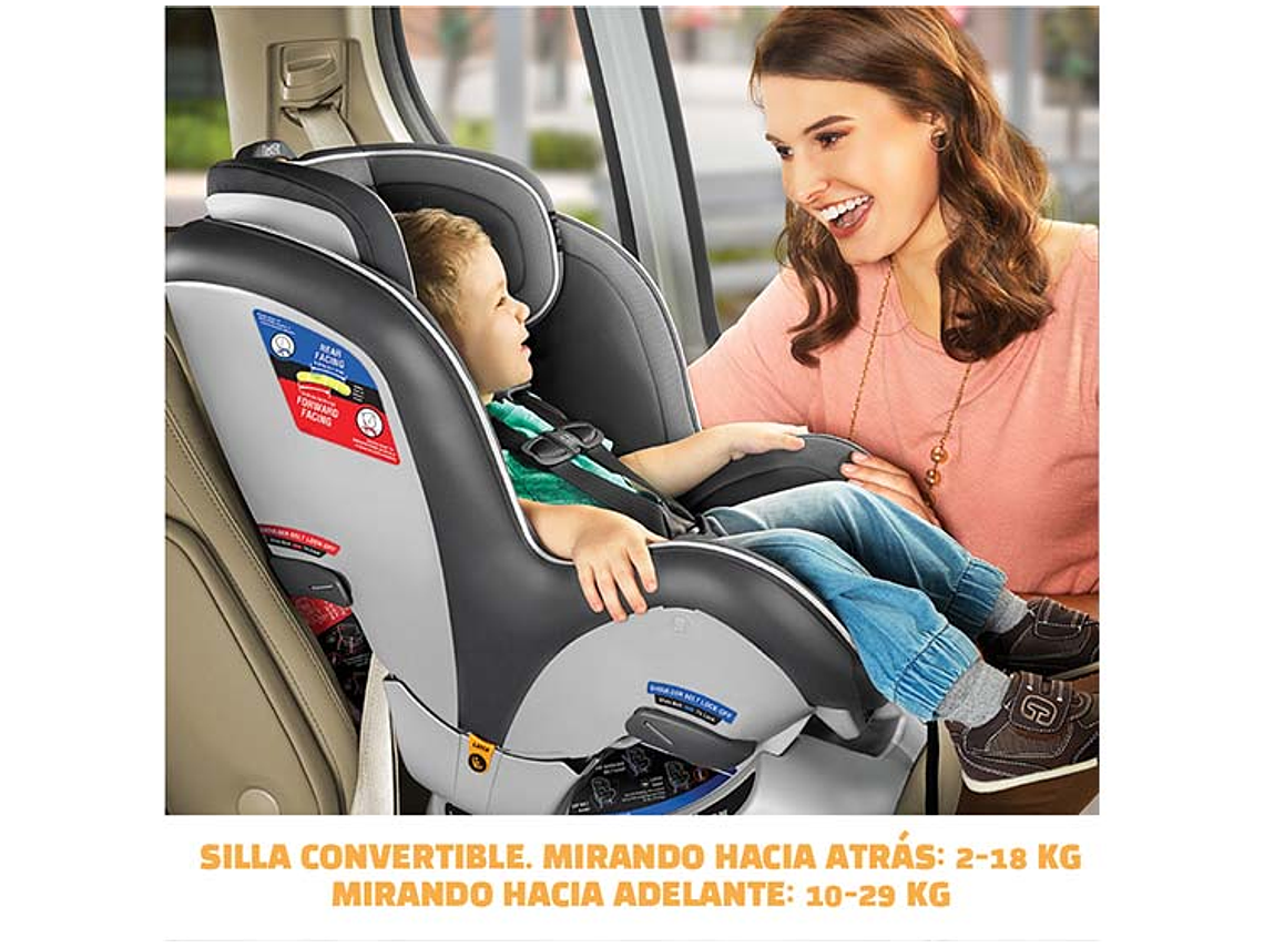 SILLA AUTO CHICCO SILLA CONVERTIBLE NEXTFIT ZIP CARBON GRIS 4