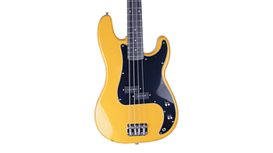 BAJO SCORPION 4 CDAS YELLOW PICKGUARD NEGRA