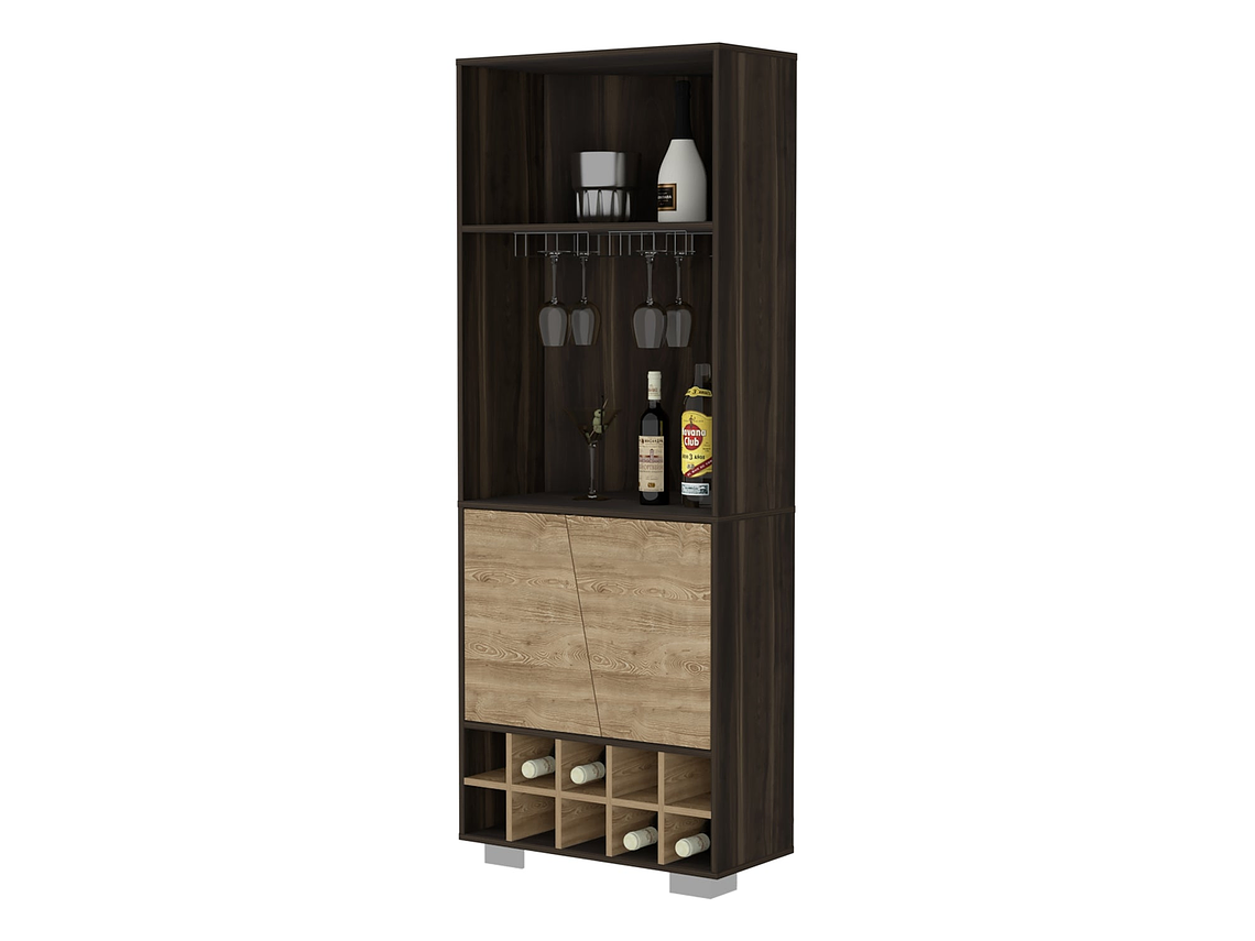 BAR FMFURNITURE ESQUINERO 10 BOTELLEROS FM 006C OSCURO CAFE 5