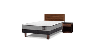 JUEGO DE DORMITORIO FLEX CAMA EUROPEA STAR 1 PLAZA + SET ASTURIAS