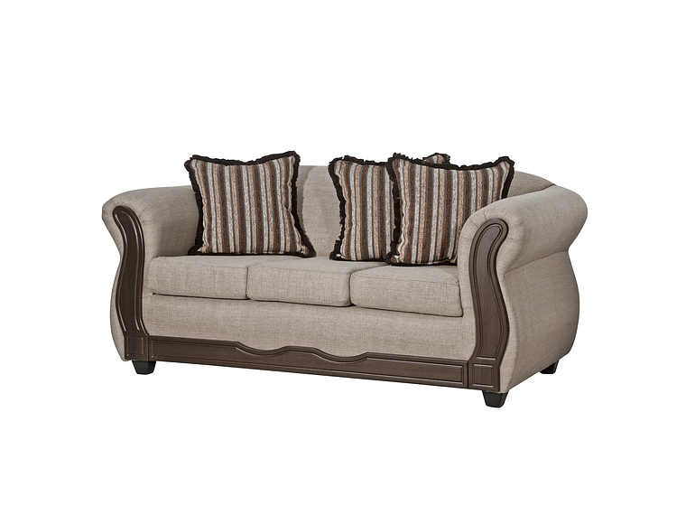 JUEGO LIVING BLACK FACTORY SOFIA 3 1 1 BEIGE 3