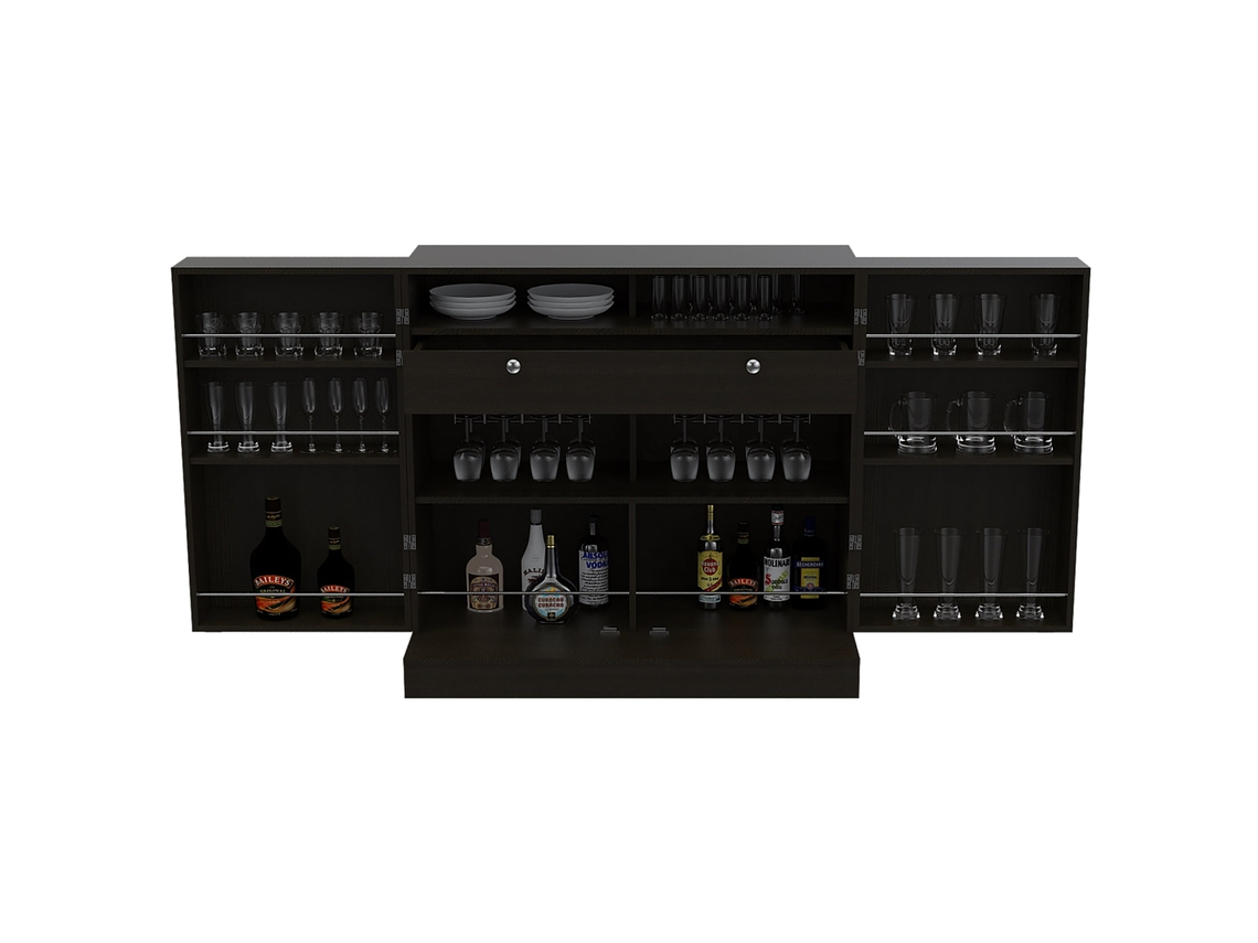 BAR EXTENSIBLE 2 PUERTAS 1 CAJON FM-011N NEGRO 5