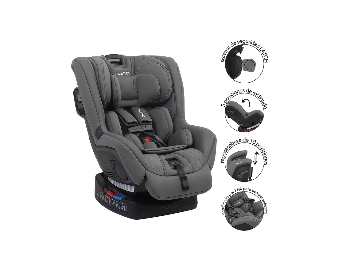 SILLA DE AUTO NUNA CONVERTIBLE RAVA GRANITE 4