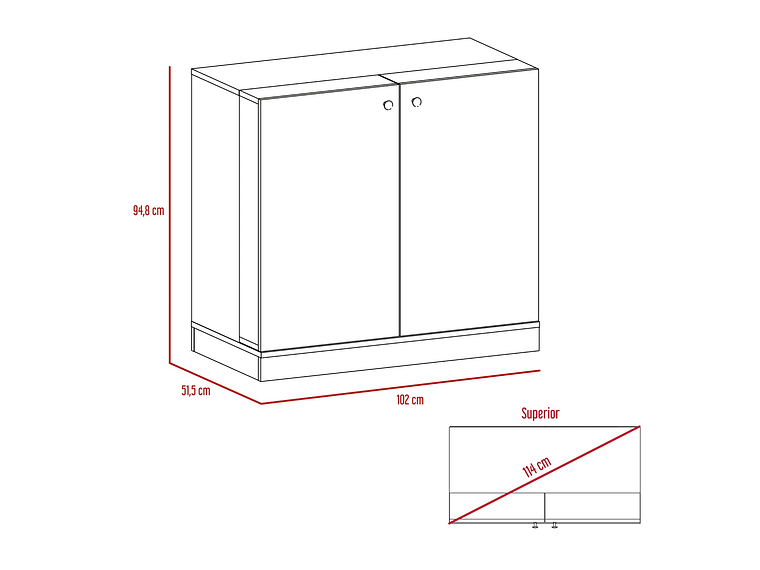 BAR EXTENSIBLE 12 BOTELLEROS 2 PUERTA FM-012O CAFÉ OSCURO 3