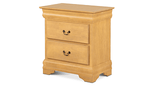 VELADOR CIC MIRO MADERA 2 CAJONES MOSTAZA