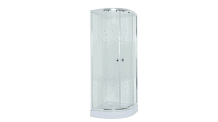 SHOWER DOOR 90X90CM 5MM MAMPARA CURVA | BLANCO