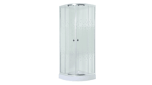 SHOWER DOOR 90X90CM 5MM MAMPARA CURVA | BLANCO