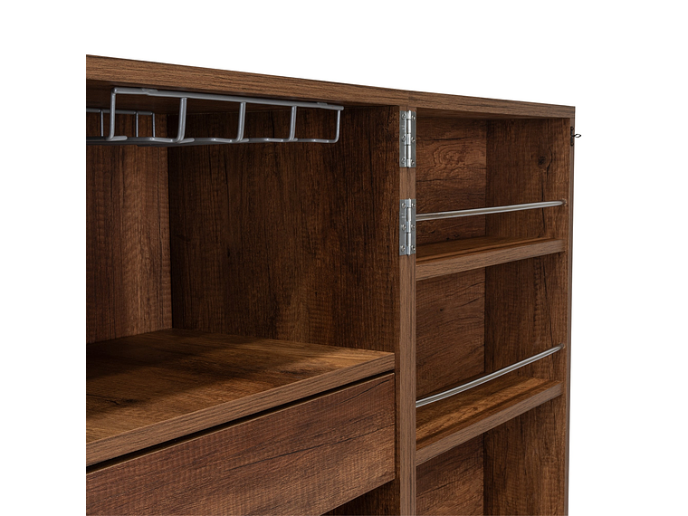 BAR EXTENSIBLE 12 BOTELLEROS 2 PUERTA FM-012O CAFÉ OSCURO 11