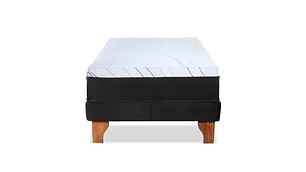 CAMA ZEN TOP SPRING HYBRID TELA NEGRO 1PZA