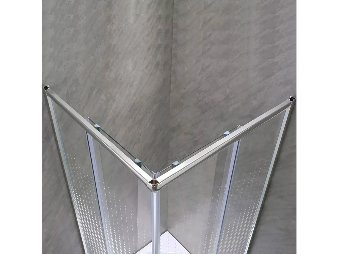 SHOWER DOOR ELEGANT JOYTEK LÍNEAS RECTAS CON RECEPTÁCULO 90X90 CM 3