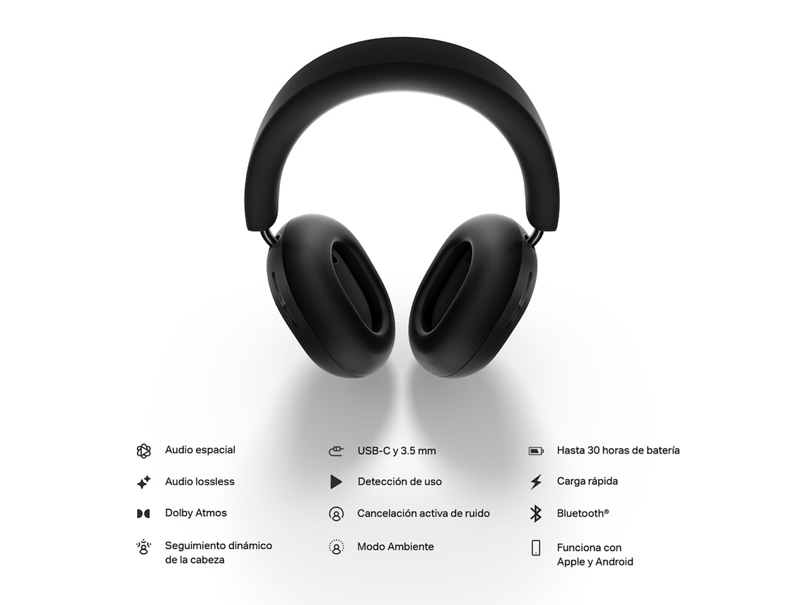 AUDÍFONOS BLUETOOTH SONOS ACE OVER EAR HEADPHONE NEGROS 7