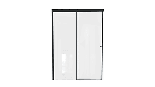 MAMPARA CORREDERA STRETTO NEGRO MATE 140 X 195 CM