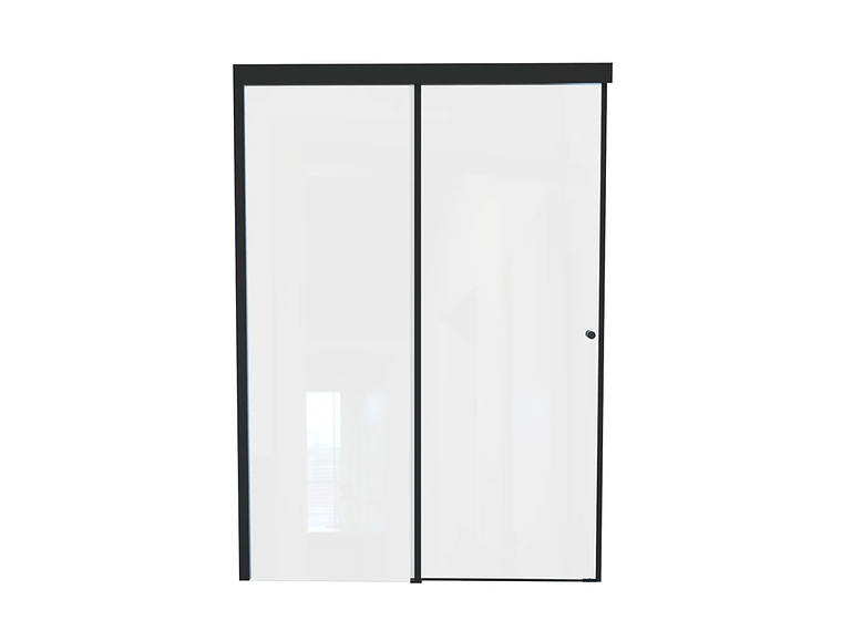 MAMPARA CORREDERA STRETTO NEGRO MATE 140 X 195 CM 1