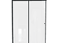 MAMPARA CORREDERA STRETTO NEGRO MATE 140 X 195 CM - Miniatura 1