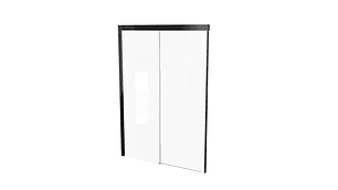 MAMPARA CORREDERA STRETTO NEGRO MATE 140 X 195 CM