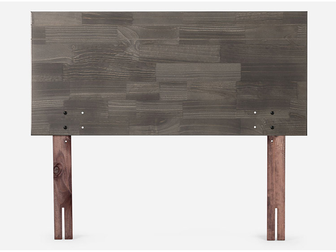 JUEGO DE DORMITORIO ROSEN CAMA EUROPEA ERGO T NEW 1 PLAZA CAFÉ + RESPALDO TABOR GRAFITO 3