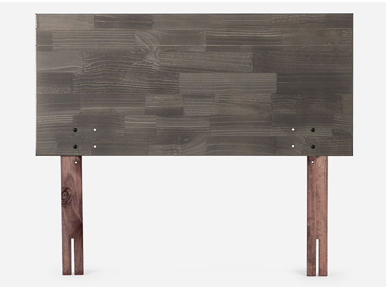 JUEGO DE DORMITORIO ROSEN CAMA EUROPEA ERGO T NEW 1 PLAZA CAFÉ + RESPALDO TABOR GRAFITO 3