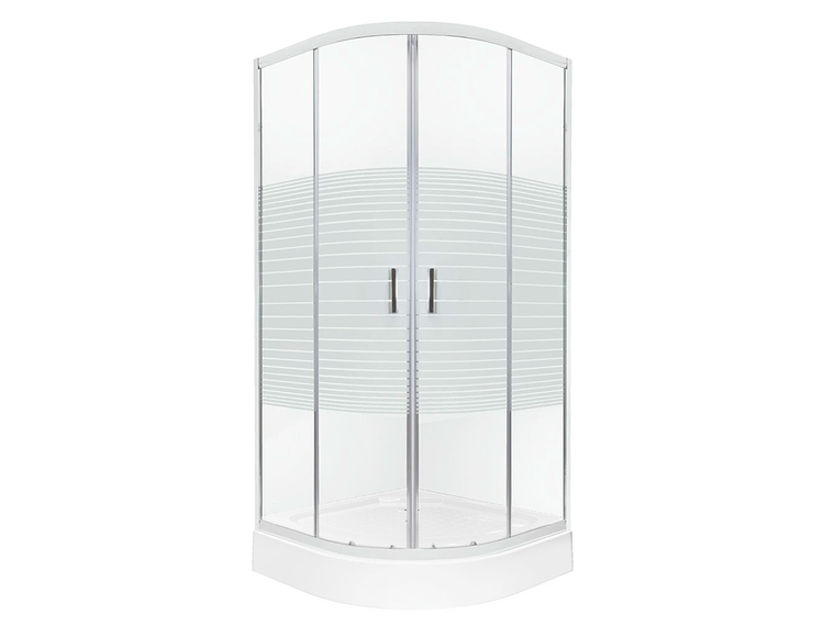 SHOWER 90X90 CURVO ELEGANT JOYTEK LÍNEAS RECTAS CON RECEPTÁCULO 2