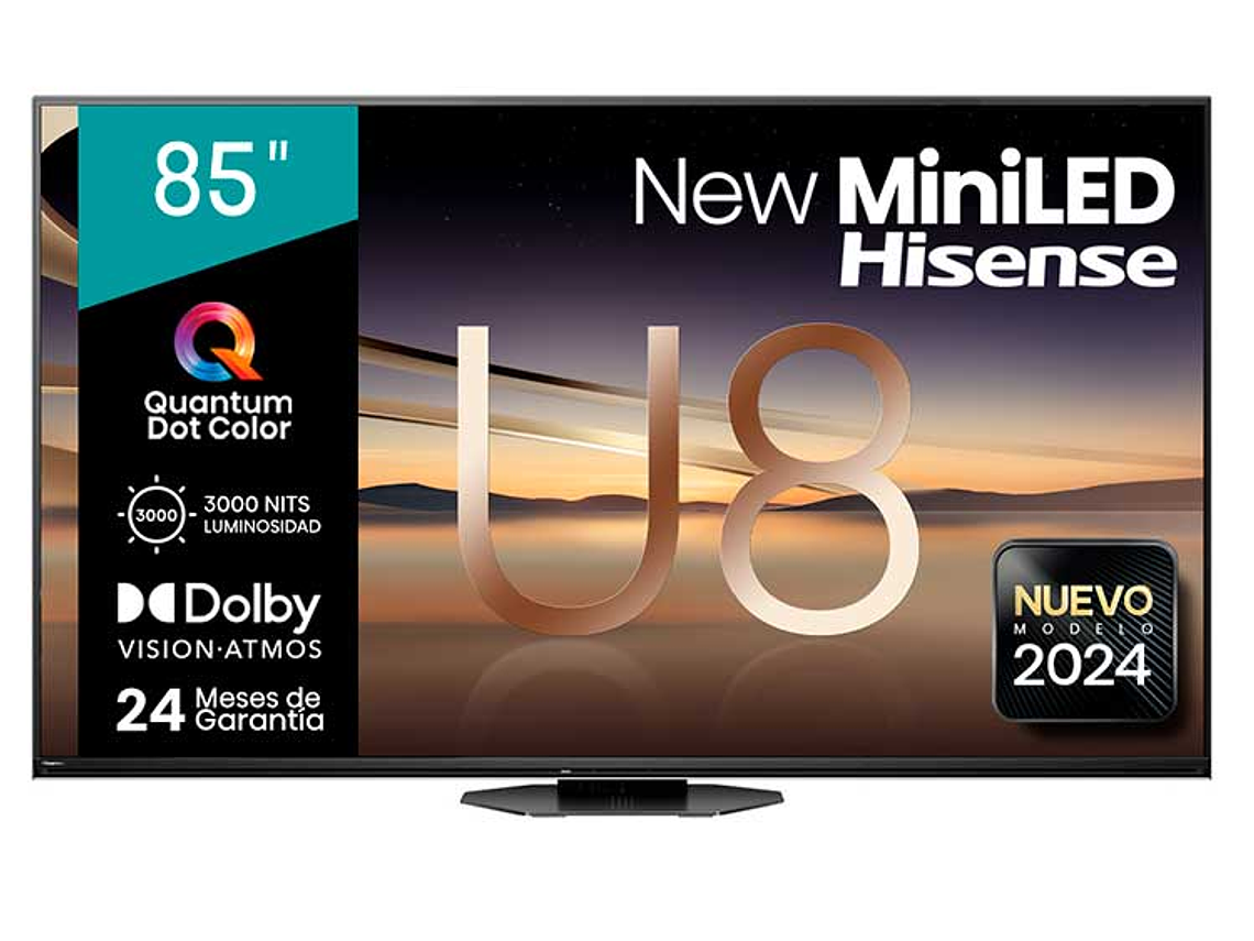 TELEVISOR SMART TV HISENSE MINILED 4K UHD 85”85U8N 1