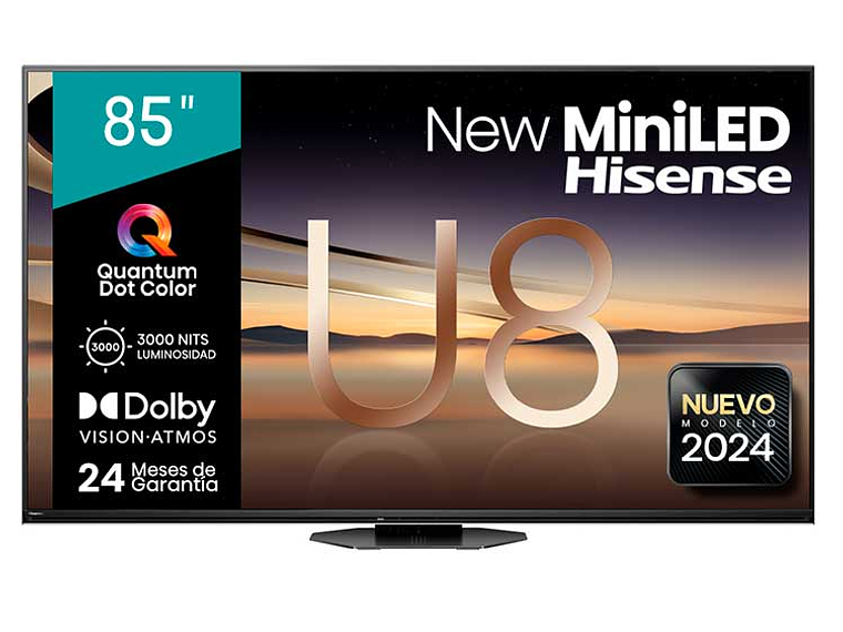 TELEVISOR SMART TV HISENSE MINILED 4K UHD 85”85U8N 1