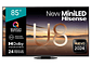 TELEVISOR SMART TV HISENSE MINILED 4K UHD 85”85U8N - Miniatura 1