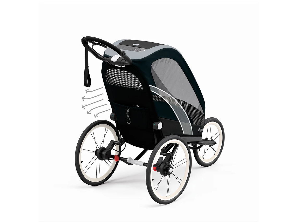 COCHE DE PASEO ZENO SPORT NEGRO 3