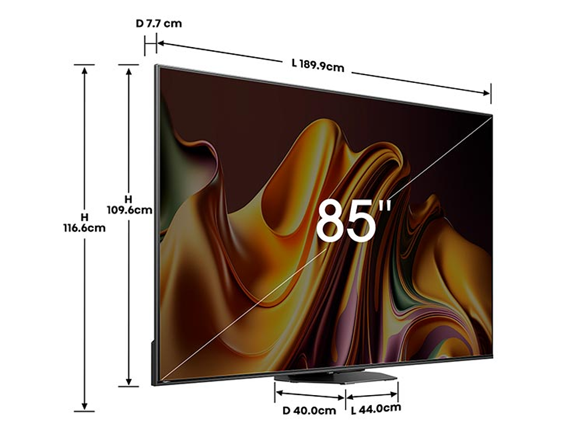 TELEVISOR SMART TV HISENSE MINILED 4K UHD 85”85U8N 2