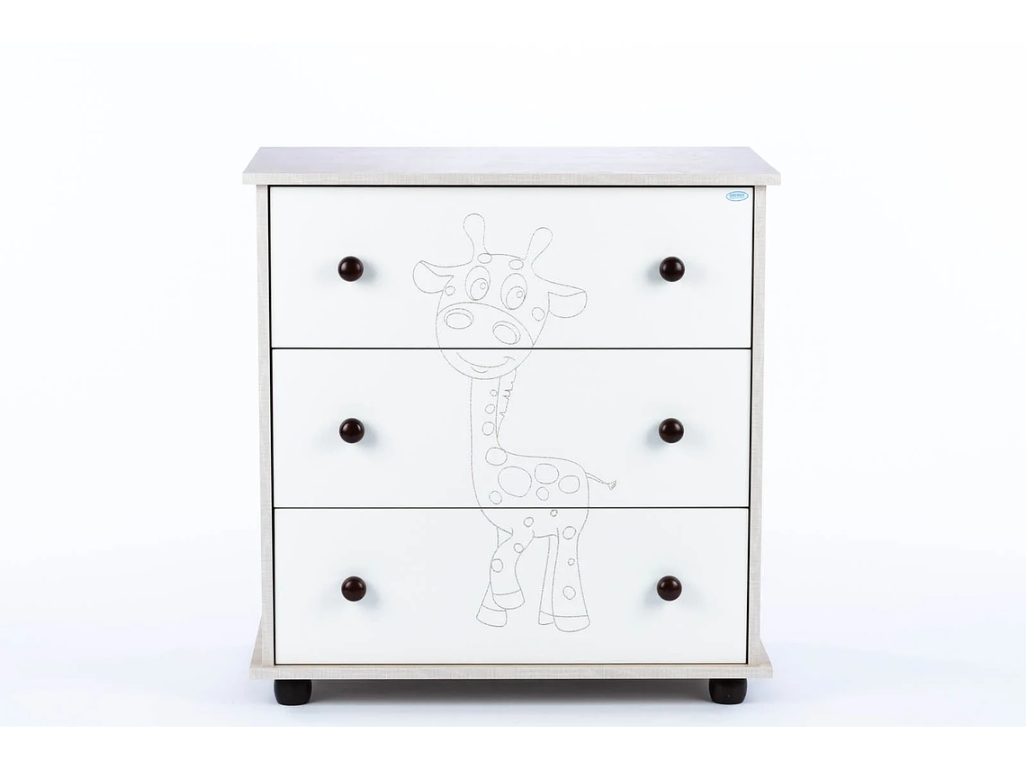 SET COMODA Y CUNA GIRAFFE AJUSTABLE (120 X 60) 7