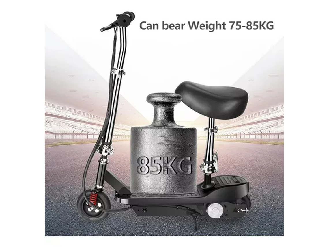 SCOOTER ADULTO ELÉCTRICO PLEGABLE METALICO 2 RUEDAS 15 KM/H / 215197 7