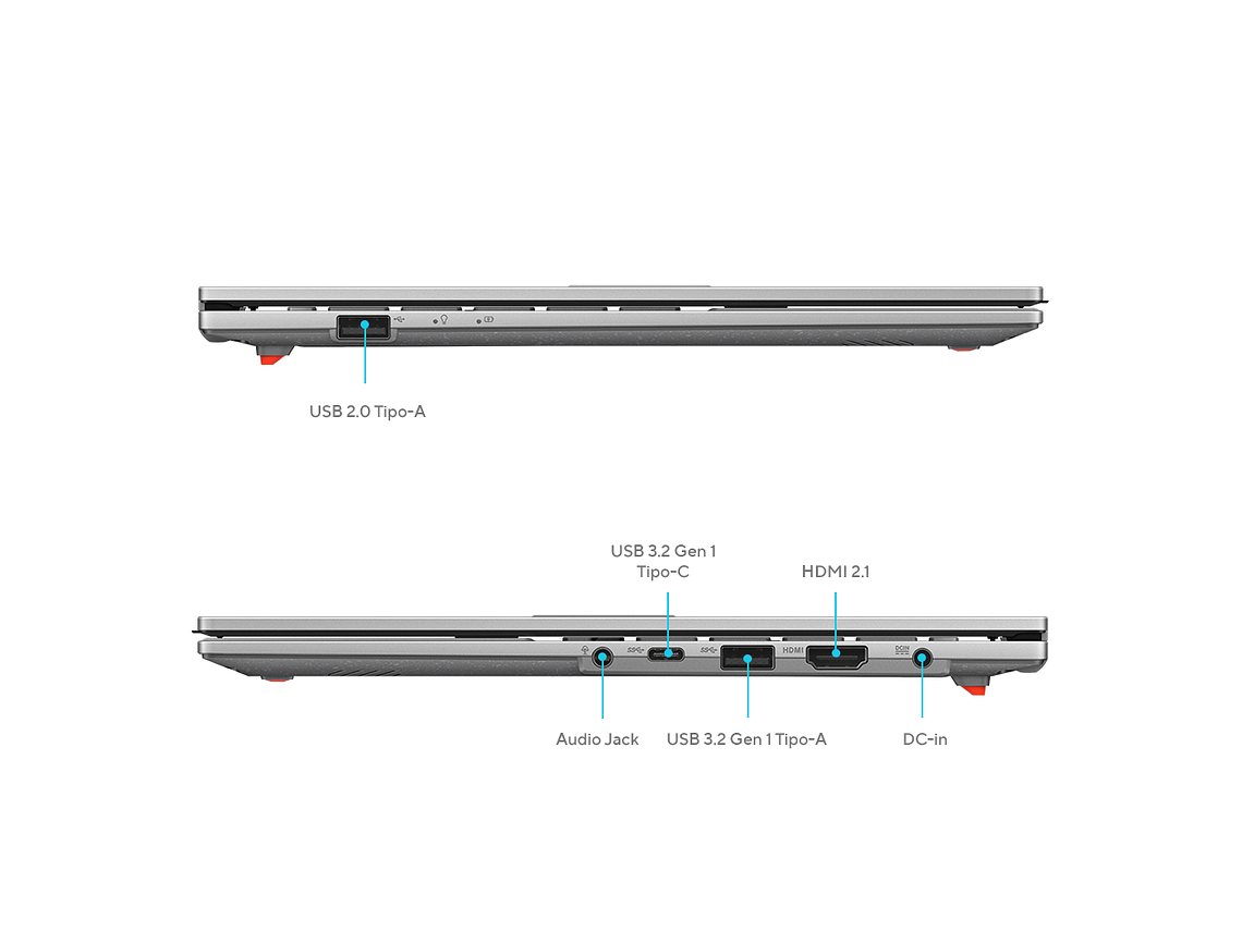 NOTEBOOK ASUS VIVOBOOK GO 14 AMD R5 8GB RAM 512GB SSD 14' 3