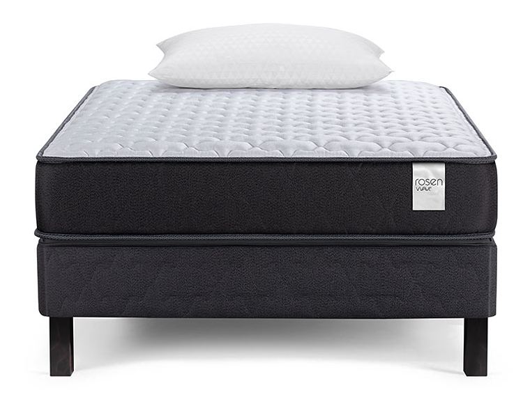 JUEGO DE DORMITORIO ROSEN CAMA EUROPEA WAVE 1 PLAZA + ALMOHADAS 2