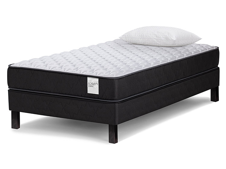 JUEGO DE DORMITORIO ROSEN CAMA EUROPEA WAVE 1 PLAZA + ALMOHADAS 3