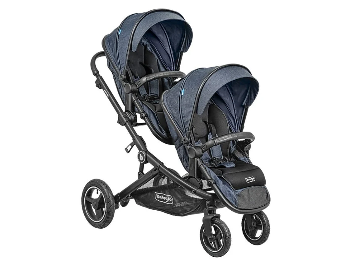  COCHE DOBLE BEBEGLO DUETO NEGRO 1