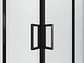 CABINA DE DUCHA ELEGANCE MEDIUM 80X80X200CM DISEÑO CUADRADA MARCO NEGRO - Miniatura 4