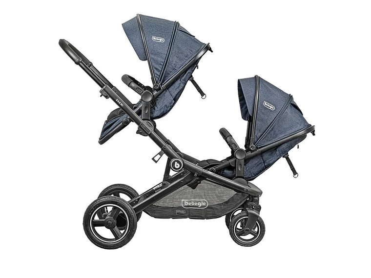  COCHE DOBLE BEBEGLO DUETO NEGRO 4