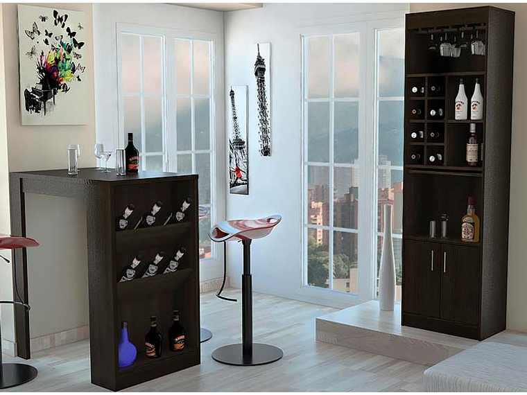 SET TUHOME BAR + MESA SYRAH MULTICOLOR 5