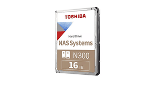 TOSHIBA DISCO DURO 16TB N300 SISTEMAS NAS HDWG31GXZSTA