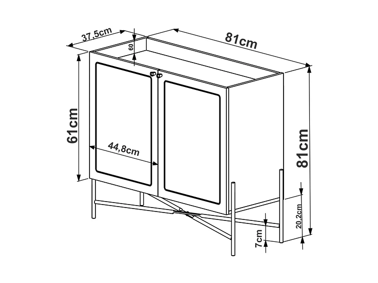 BAR DECOCASA OSLO RATAN CAFÉ NATURAL METAL 4
