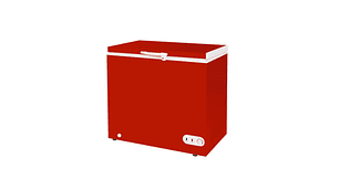 CONSERVADORA / CONGELADORA 215 LTS COLOR ROJO NORKALT