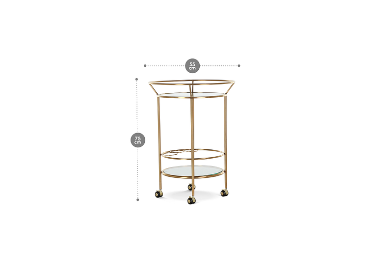 CARRO BAR ROSEN RAVAL BRONCE METAL 5