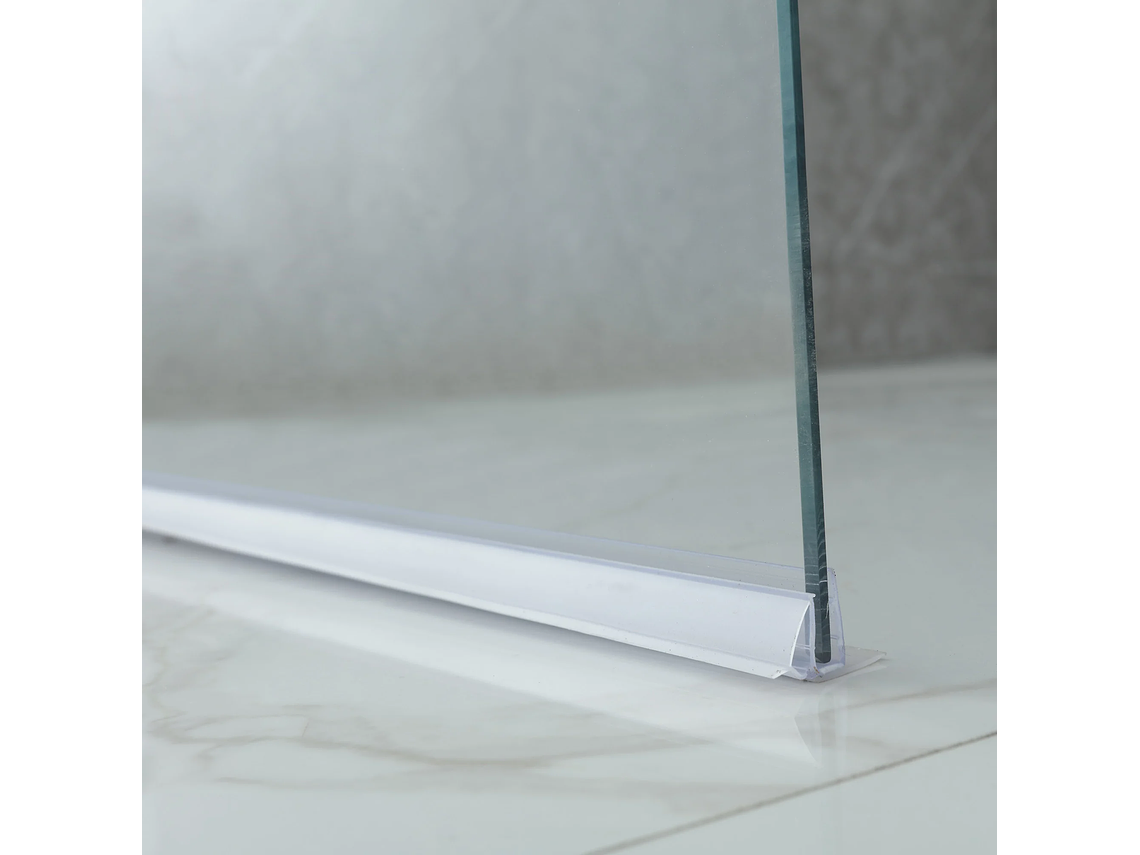 MAMPARA ABATIBLE PARA TINA CURVA 90X140 TRANSPARENTE 6