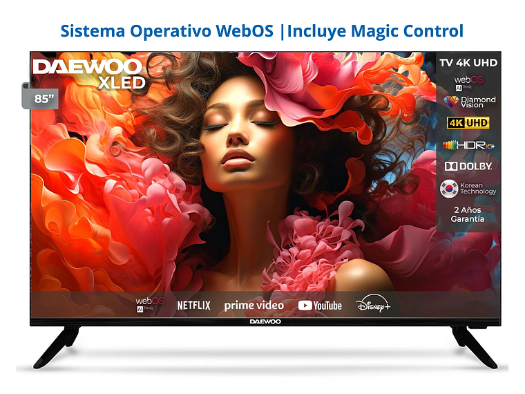 SMART TV DAEWOO LED 4K UHD 85