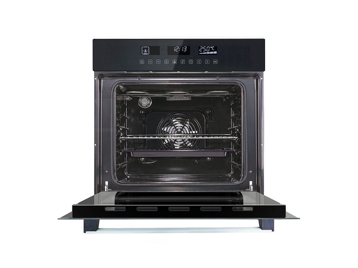 HORNO ELÉCTRICO EMPOTRABLE GRÖNER BLACK TOUCH TRIPLE VIDRIO 10F 59L 4
